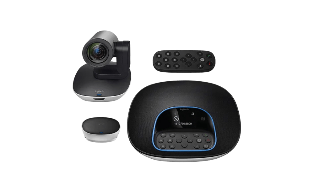 meeting room cameras in pakistan - logitech group video conferencing system